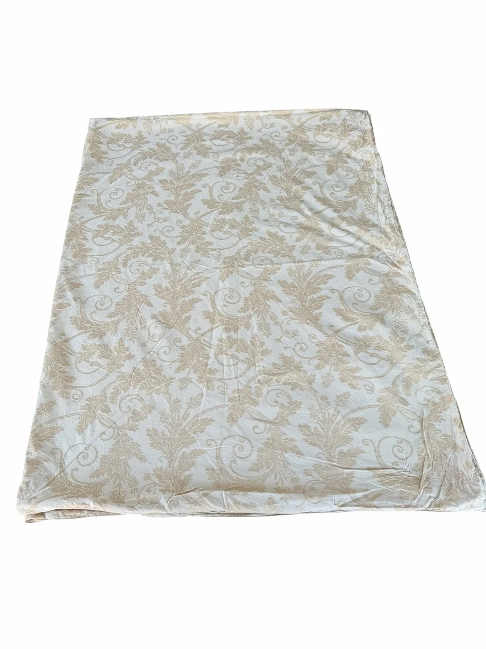 Pure Natural Silk Jacquard Duvet Cover Cream Champagne Zip Closure 65x88 GUC